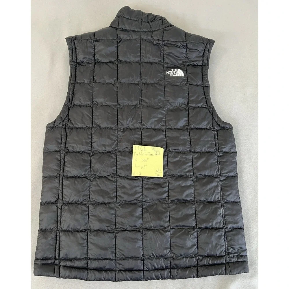 The North Face ThermoBall Eco Vest Mens S Black Puffer Full Zip Insulated Jacket